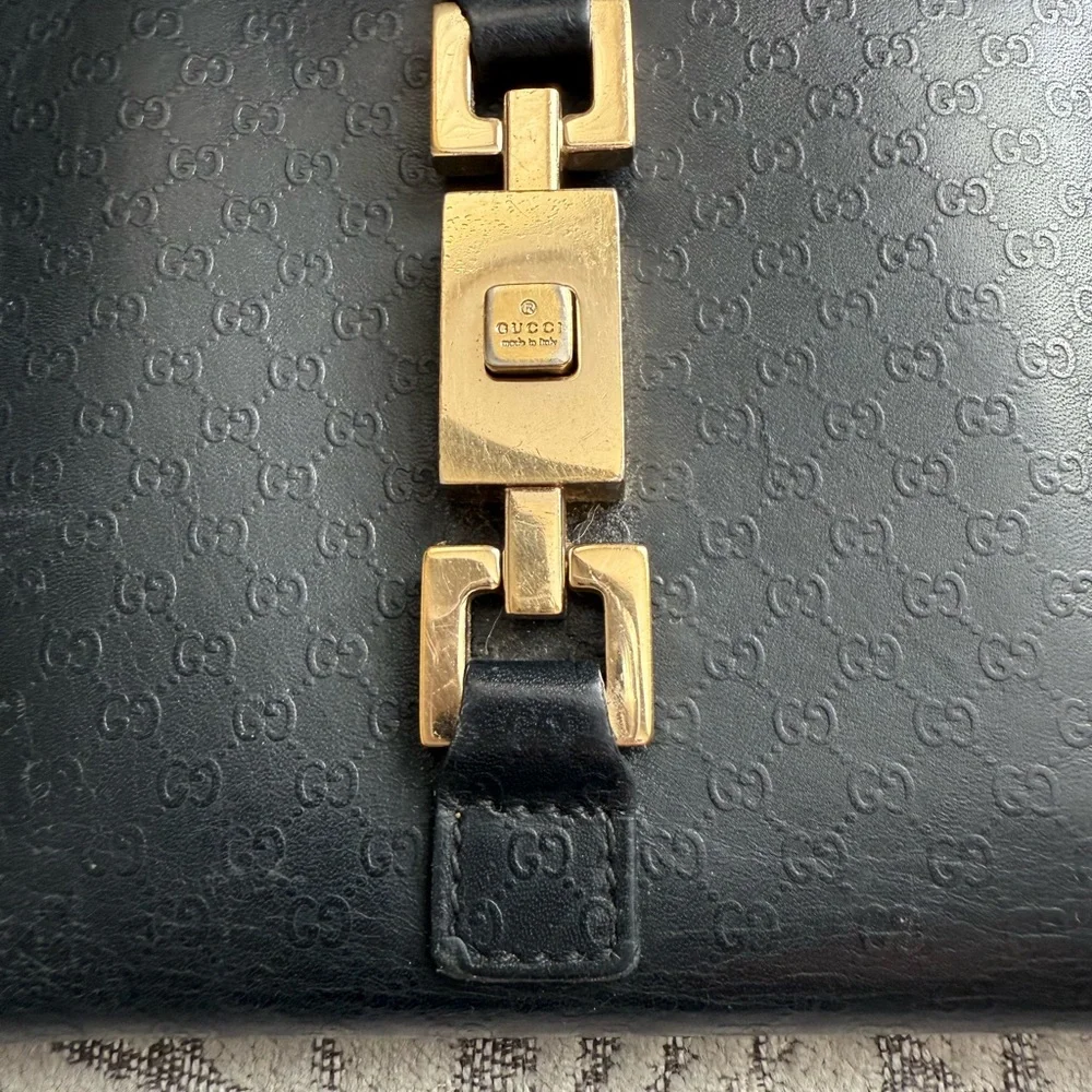 Gucci Jackie GG Bi-fold Compact Leather Wallet Vintage - Picture 3 of 10